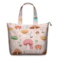 thumbnail image 1 of Red Mushroom Cartoon Light Pattern Travel Tote Bags for Women Carry On,Large Weekender Bags for Women Travel,Multi Functional Duffle Bag for Work,Shopping,Sports, 1 of 5