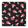 thumbnail image 1 of Red Mushroom Dot Black Pattern Square Fitted Tablecloth with Elastic Edge,Square Table Cover,Washable Elastic Table Cover for Home Kitchen Party Decor 36"x36", 1 of 6