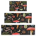 thumbnail image 1 of Red Mushroom Fern Black Pattern Kitchen Rugs Sets Of 3,Kitchen Runner Rugs Non Skid Washable,Decorative Kitchen Floor Mats for Kitchen,Sink,Laundry,17"x30"+ 17"x47" + 17"x59", 1 of 6