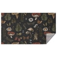thumbnail image 1 of Red Mushroom Fern Black Pattern Rectangle Tablecloth 60"x102",Waterproof Polyester Rectangle Table Cloth, Wipeable Spillproof Polyester Tablecloth for Dining, Camping, Indoor and Outdoor, 1 of 5