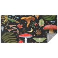 thumbnail image 1 of Red Mushroom Fern Black Pattern Rectangle Tablecloth 60"x120",Waterproof Polyester Rectangle Table Cloth, Wipeable Spillproof Polyester Tablecloth for Dining, Camping, Indoor and Outdoor, 1 of 6