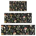 thumbnail image 1 of Red Mushroom Flower Black Pattern Kitchen Rugs Sets Of 3,Kitchen Runner Rugs Non Skid Washable,Decorative Kitchen Floor Mats for Kitchen,Sink,Laundry,17"x30"+ 17"x47" + 17"x59", 1 of 6
