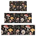 thumbnail image 1 of Red Mushroom Flower Black Pattern Kitchen Rugs Sets Of 3,Kitchen Runner Rugs Non Skid Washable,Decorative Kitchen Floor Mats for Kitchen,Sink,Laundry,17"x30"+ 17"x47" + 17"x59", 1 of 6