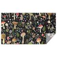 thumbnail image 1 of Red Mushroom Flower Black Pattern Rectangle Tablecloth 60"x102",Waterproof Polyester Rectangle Table Cloth, Wipeable Spillproof Polyester Tablecloth for Dining, Camping, Indoor and Outdoor, 1 of 6