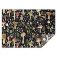 thumbnail image 1 of Red Mushroom Flower Black Pattern Rectangle Tablecloth 60"x84",Waterproof Polyester Rectangle Table Cloth, Wipeable Spillproof Polyester Tablecloth for Dining, Camping, Indoor and Outdoor, 1 of 5
