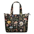 thumbnail image 1 of Red Mushroom Flower Black Pattern Travel Tote Bags for Women Carry On,Large Weekender Bags for Women Travel,Multi Functional Duffle Bag for Work,Shopping,Sports, 1 of 5