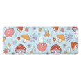 thumbnail image 1 of Red Mushroom Flower Light Pattern Kitchen Rug Mat,Kitchen Runner Rugs Non Skid Washable,Decorative Kitchen Floor Mats for Kitchen,Sink,Laundry,17"x47.2", 1 of 7