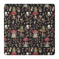 thumbnail image 1 of Red Mushroom Frog Black Pattern Square Fitted Tablecloth with Elastic Edge,Square Table Cover,Washable Elastic Table Cover for Home Kitchen Party Decor 36"x36", 1 of 6