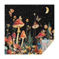 thumbnail image 1 of Red Mushroom Frog Black Pattern Square Tablecloth,Waterproof Square Table Cover,Wipeable Spillproof Washable Table Cover for Home Kitchen Party Decor 42"X42"(107x107cm), 1 of 6