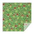 thumbnail image 1 of Red Mushroom Frog Green Pattern Square Tablecloth,Waterproof Square Table Cover,Wipeable Spillproof Washable Table Cover for Home Kitchen Party Decor 42"X42"(107x107cm), 1 of 6