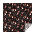 thumbnail image 1 of Red Mushroom Grass Black Pattern Square Tablecloth,Waterproof Square Table Cover,Wipeable Spillproof Washable Table Cover for Home Kitchen Party Decor 52"x52"(132x132cm), 1 of 1