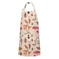 thumbnail image 1 of Red Mushroom Insect Light Pattern Apron-Garden Aprons for Women with Pockets-Cotton Linen Waterproof Kitchen Cooking Gardening Aprons Adjustable for Kitchen,Cooking,BBQ and Salon 33x27 Inch, 1 of 7