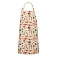 thumbnail image 1 of Red Mushroom Insect Light Pattern Apron-Garden Aprons for Women with Pockets-Cotton Linen Waterproof Kitchen Cooking Gardening Aprons Adjustable for Kitchen,Cooking,BBQ and Salon 33x27 Inch, 1 of 7