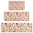 thumbnail image 1 of Red Mushroom Insect Light Pattern Kitchen Rugs Sets Of 3,Kitchen Runner Rugs Non Skid Washable,Decorative Kitchen Floor Mats for Kitchen,Sink,Laundry,17"x30"+ 17"x47" + 17"x59", 1 of 6