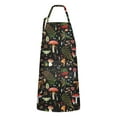 thumbnail image 1 of Red Mushroom Leaf Black Pattern Apron-Garden Aprons for Women with Pockets-Cotton Linen Waterproof Kitchen Cooking Gardening Aprons Adjustable for Kitchen,Cooking,BBQ and Salon 33x27 Inch, 1 of 7