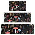 thumbnail image 1 of Red Mushroom Leaf Black Pattern Kitchen Rugs Sets Of 3,Kitchen Runner Rugs Non Skid Washable,Decorative Kitchen Floor Mats for Kitchen,Sink,Laundry,17"x30"+ 17"x47" + 17"x59", 1 of 6