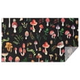 thumbnail image 1 of Red Mushroom Leaf Black Pattern Rectangle Tablecloth 60"x102",Waterproof Polyester Rectangle Table Cloth, Wipeable Spillproof Polyester Tablecloth for Dining, Camping, Indoor and Outdoor, 1 of 6