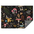 thumbnail image 1 of Red Mushroom Leaf Black Pattern Rectangle Tablecloth 60"x84",Waterproof Polyester Rectangle Table Cloth, Wipeable Spillproof Polyester Tablecloth for Dining, Camping, Indoor and Outdoor, 1 of 5