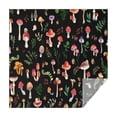 thumbnail image 1 of Red Mushroom Leaf Black Pattern Square Tablecloth,Waterproof Square Table Cover,Wipeable Spillproof Washable Table Cover for Home Kitchen Party Decor 42"X42"(107x107cm), 1 of 6