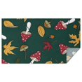 thumbnail image 1 of Red Mushroom Leaf Green Pattern Rectangle Tablecloth 60"x102",Waterproof Polyester Rectangle Table Cloth, Wipeable Spillproof Polyester Tablecloth for Dining, Camping, Indoor and Outdoor, 1 of 6