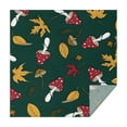thumbnail image 1 of Red Mushroom Leaf Green Pattern Square Tablecloth,Waterproof Square Table Cover,Wipeable Spillproof Washable Table Cover for Home Kitchen Party Decor 42"X42"(107x107cm), 1 of 6