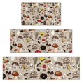 thumbnail image 1 of Red Mushroom Light Pattern Kitchen Rugs Sets Of 3,Kitchen Runner Rugs Non Skid Washable,Decorative Kitchen Floor Mats for Kitchen,Sink,Laundry,17"x30"+ 17"x47" + 17"x59", 1 of 6