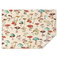 thumbnail image 1 of Red Mushroom Light Pattern Rectangle Tablecloth 60"x84",Waterproof Polyester Rectangle Table Cloth, Wipeable Spillproof Polyester Tablecloth for Dining, Camping, Indoor and Outdoor, 1 of 5