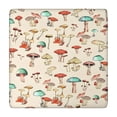 thumbnail image 1 of Red Mushroom Light Pattern Square Fitted Tablecloth with Elastic Edge,Square Table Cover,Washable Elastic Table Cover for Home Kitchen Party Decor 34"x34", 1 of 6