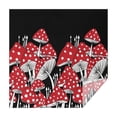 thumbnail image 1 of Red Mushroom Line Black Pattern Square Tablecloth,Waterproof Square Table Cover,Wipeable Spillproof Washable Table Cover for Home Kitchen Party Decor 52"x52"(132x132cm), 1 of 6