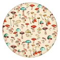 thumbnail image 1 of Red Mushroom Line Light Pattern Round Fitted Tablecloth with Elastic Edge,Dining Table Cover Waterproof,Outdoor Round Tablecloth for Camping,Dining,Indoor and Outdoor, 1 of 7