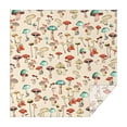 thumbnail image 1 of Red Mushroom Line Light Pattern Square Tablecloth,Waterproof Square Table Cover,Wipeable Spillproof Washable Table Cover for Home Kitchen Party Decor 60"x60"(152x152cm), 1 of 1