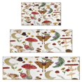 thumbnail image 1 of Red Mushroom Nature White Pattern Kitchen Rugs Sets Of 3,Kitchen Runner Rugs Non Skid Washable,Decorative Kitchen Floor Mats for Kitchen,Sink,Laundry,17"x30"+ 17"x47" + 17"x59", 1 of 6