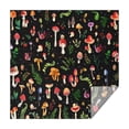 thumbnail image 1 of Colorful Mushroom Leaf Black Pattern Square Tablecloth,Waterproof Square Table Cover,Wipeable Spillproof Washable Table Cover for Home Kitchen Party Decor 52"x52"(132x132cm), 1 of 6
