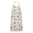 thumbnail image 1 of Red Mushroom Plant Light Pattern Apron-Garden Aprons for Women with Pockets-Cotton Linen Waterproof Kitchen Cooking Gardening Aprons Adjustable for Kitchen,Cooking,BBQ and Salon 33x27 Inch, 1 of 7