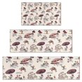 thumbnail image 1 of Red Mushroom Plant Light Pattern Kitchen Rugs Sets Of 3,Kitchen Runner Rugs Non Skid Washable,Decorative Kitchen Floor Mats for Kitchen,Sink,Laundry,17"x30"+ 17"x47" + 17"x59", 1 of 6