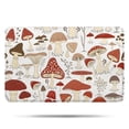 thumbnail image 1 of Red Mushroom Plant White Pattern Bathroom Rugs Mat,Non Slip Microfiber Bathroom Rug,Rubber Backing,Soft Bathroom Mats for Bathroom Floor,Tub and Shower,17x27in(43x68cm), 1 of 5