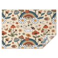 thumbnail image 1 of Red Mushroom Rainbow Light Pattern Rectangle Tablecloth 60"x84",Waterproof Polyester Rectangle Table Cloth, Wipeable Spillproof Polyester Tablecloth for Dining, Camping, Indoor and Outdoor, 1 of 5