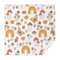 thumbnail image 1 of Red Mushroom Rainbow White Pattern Square Tablecloth,Waterproof Square Table Cover,Wipeable Spillproof Washable Table Cover for Home Kitchen Party Decor 42"X42"(107x107cm), 1 of 6