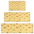 thumbnail image 1 of Red Mushroom Small Yellow Pattern Kitchen Rugs Sets Of 3,Kitchen Runner Rugs Non Skid Washable,Decorative Kitchen Floor Mats for Kitchen,Sink,Laundry,17"x30"+ 17"x47" + 17"x59", 1 of 6