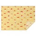 thumbnail image 1 of Red Mushroom Small Yellow Pattern Rectangle Tablecloth 60"x84",Waterproof Polyester Rectangle Table Cloth, Wipeable Spillproof Polyester Tablecloth for Dining, Camping, Indoor and Outdoor, 1 of 5