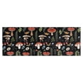 thumbnail image 1 of Red Mushroom Snail Black Pattern Kitchen Rug Mat,Kitchen Runner Rugs Non Skid Washable,Decorative Kitchen Floor Mats for Kitchen,Sink,Laundry,17"X47", 1 of 5