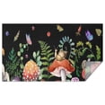 thumbnail image 1 of Red Mushroom Snail Black Pattern Rectangle Tablecloth 60"x102",Waterproof Polyester Rectangle Table Cloth, Wipeable Spillproof Polyester Tablecloth for Dining, Camping, Indoor and Outdoor, 1 of 6