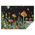 thumbnail image 1 of Red Mushroom Star Black Pattern Rectangle Tablecloth 60"x84",Waterproof Polyester Rectangle Table Cloth, Wipeable Spillproof Polyester Tablecloth for Dining, Camping, Indoor and Outdoor, 1 of 5