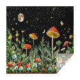 thumbnail image 1 of Red Mushroom Star Black Pattern Square Tablecloth,Waterproof Square Table Cover,Wipeable Spillproof Washable Table Cover for Home Kitchen Party Decor 60"x60"(152x152cm), 1 of 6