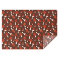 thumbnail image 1 of Red Mushroom White Brown Pattern Rectangle Tablecloth 60"x84",Waterproof Polyester Rectangle Table Cloth, Wipeable Spillproof Polyester Tablecloth for Dining, Camping, Indoor and Outdoor, 1 of 5