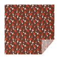 thumbnail image 1 of Red Mushroom White Brown Pattern Square Tablecloth,Waterproof Square Table Cover,Wipeable Spillproof Washable Table Cover for Home Kitchen Party Decor 60"x60"(152x152cm), 1 of 6