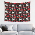 thumbnail image 1 of Red Mushrooms print Tapestry for Bedroom - Tapestry Wall Hanging Wall Tapestry for Dorm Wall Decor Home Decoration , Aesthetic Funny Tapestry 29 x 37in, 1 of 5