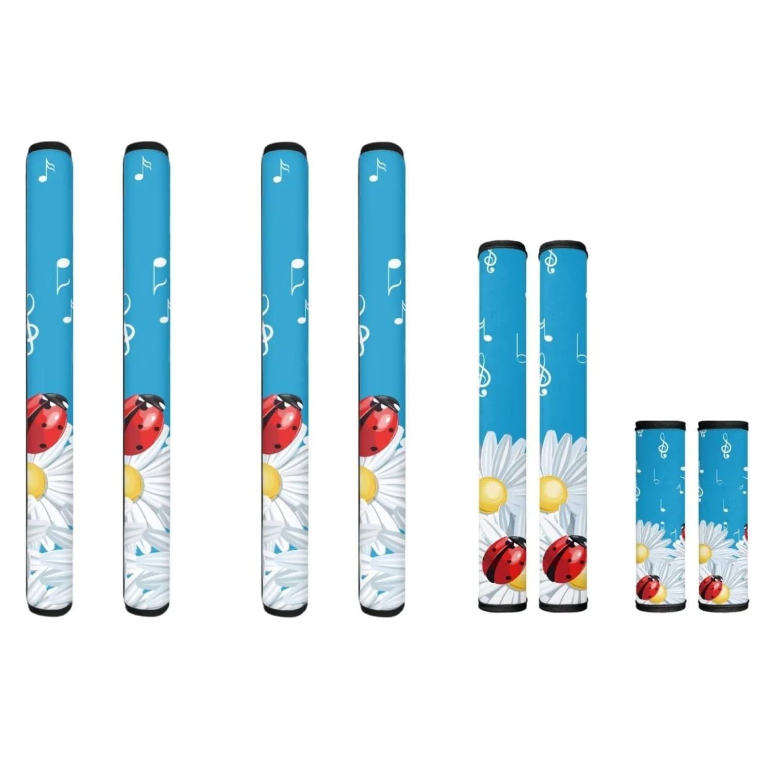 Red Music Note Refrigerator Door Handle Cover Set of 8 Kitchen