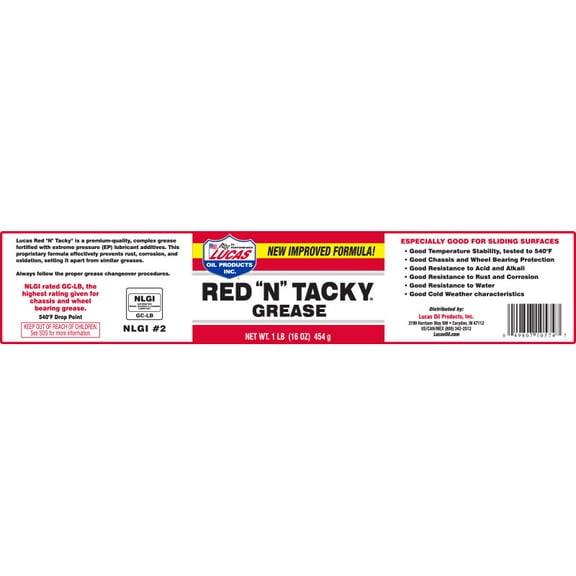 Red "N" Tacky Grease NLGI#2 - 235 Pound Pail