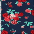 thumbnail image 1 of Red/Navy Slinky, Fabric Sold By the Yard, 1 of 1
